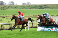 01st Boothen Boy and J W Kennedy ( 5 , red, white diamond ) Trainer - G Elliott , Owner - Caldwell Construction Ltd