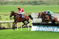 01st Boothen Boy and J W Kennedy ( 5 , red, white diamond ) Trainer - G Elliott , Owner - Caldwell Construction Ltd