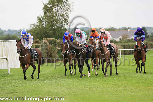01st Pearl Palinka and O J Orr ( 5 , Blue  and pink diamonds ) Trainer - D K Weld , Owner - Mrs Noeleen McCreevy