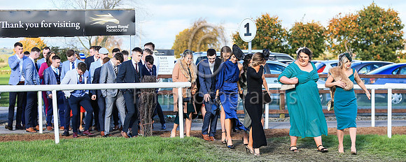 Spectators arriving at Down Rota; for Day 2 of the Ladbrokes Festival Racing