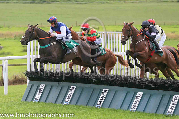 04th Hophornbeam and P J Cawley7 ( 4 , dark blue, red spot ) Trainer - Ciaran Murphy , Owner - Michael OReilly