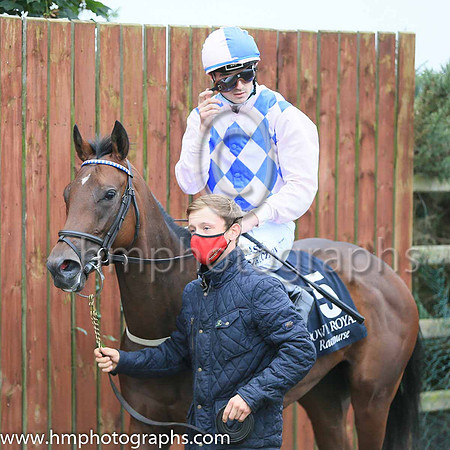 01st Pearl Palinka and O J Orr ( 5 , Blue  and pink diamonds ) Trainer - D K Weld , Owner - Mrs Noeleen McCreevy