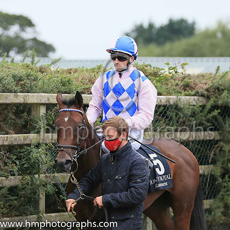 01st Pearl Palinka and O J Orr ( 5 , Blue  and pink diamonds ) Trainer - D K Weld , Owner - Mrs Noeleen McCreevy