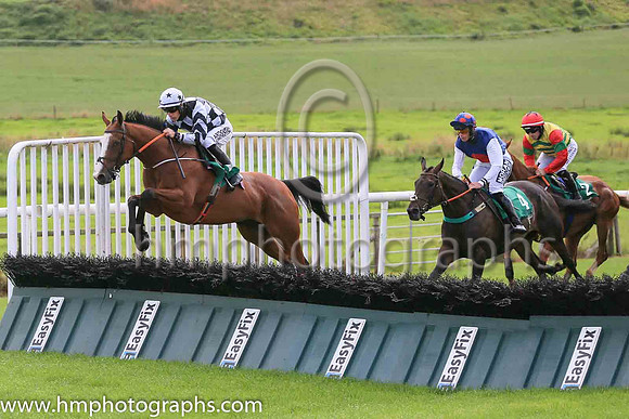 01st Clondaw Hollow and B Hayes ( 1 , black  and white diamonds ) Trainer - J C McConnell , Owner - Derek Kierans