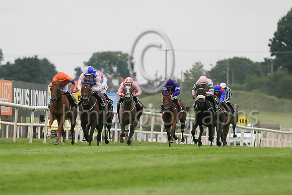 01st Pearl Palinka and O J Orr ( 5 , Blue  and pink diamonds ) Trainer - D K Weld , Owner - Mrs Noeleen McCreevy
