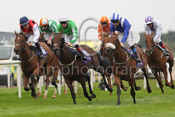 01st Mumayaz and C D Hayes ( 10 , Blue, white epaulettes ) Trainer - K Prendergast , Owner - Shadwell Estate Company Ltd