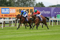 03rd New Society  and Sorcha Woods7 ( 8 , Total blue, green chevron ) Trainer - R K Watson , Owner - New Socialites Syndicate