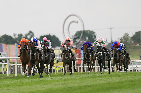 01st Pearl Palinka and O J Orr ( 5 , Blue  and pink diamonds ) Trainer - D K Weld , Owner - Mrs Noeleen McCreevy