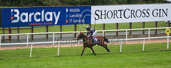 01st Ben Siegel and D McMonagle3 ( 6 , Dark blue  and pink chevrons ) Trainer - N Meade , Owner - Eoin Banville  Peter Robin Parkhill