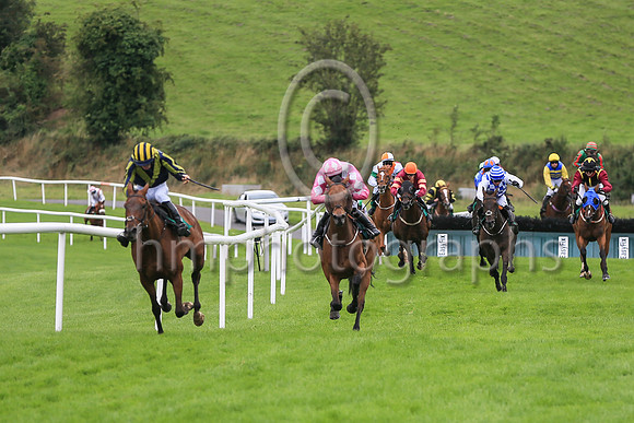 01st Favori Logique and S OCallaghan7 ( 2 , dark blue, yellow chevron ) Trainer - R OSullivan , Owner - Patrick Anthony Burke