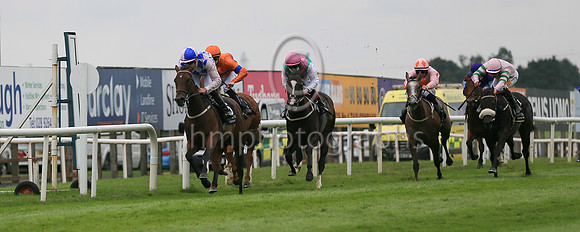 01st Pearl Palinka and O J Orr ( 5 , Blue  and pink diamonds ) Trainer - D K Weld , Owner - Mrs Noeleen McCreevy