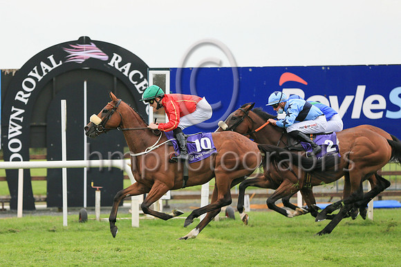 01st Anyonecanhaveitall  and M P Sheehy5 ( 10 , Red, yellow seams ) Trainer - M Halford , Owner - Garrett J Freyne
