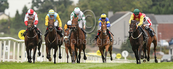 01st Red Wasp and W J Lee ( 5 , Green  and white diabolo ) Trainer - W McCreery , Owner - John C Davies
