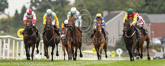 01st Red Wasp and W J Lee ( 5 , Green  and white diabolo ) Trainer - W McCreery , Owner - John C Davies