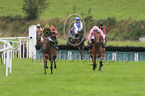 01st Favori Logique and S OCallaghan7 ( 2 , dark blue, yellow chevron ) Trainer - R OSullivan , Owner - Patrick Anthony Burke