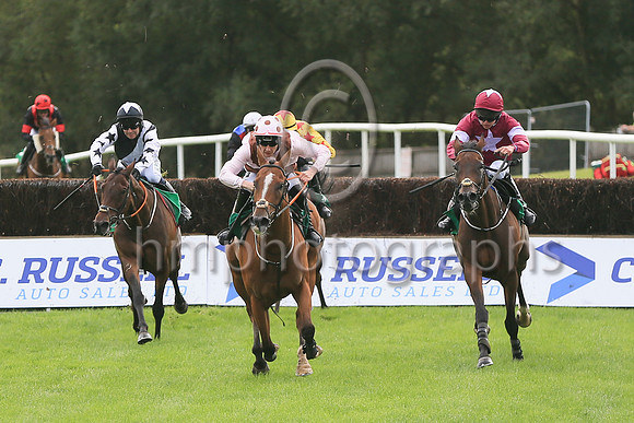 01st Corran Cross and J C Gainford2 ( 4 , black white sash ) Trainer - Mrs D Foster , Owner - KTDA Racing