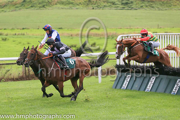 03rd Elderado and S W Flanagan ( 2 , green  and yellow chevrons ) Trainer - G P Cromwell , Owner - Lump On Syndicate