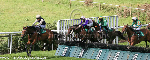 05th Majority Share and A W Short ( 6 , black, cream sleeves ) Trainer - A Oliver , Owner - Majority Partnership