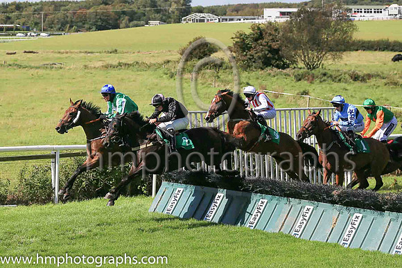 06th My Wings and Dylan Johnston ( 7 , black,pink cross ) Trainer - N McCluskey , Owner - Neill McCluskey