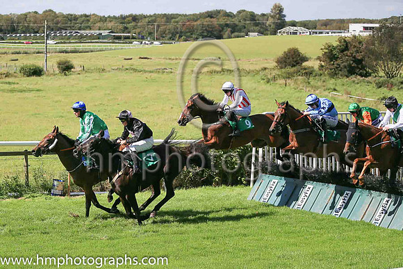 pu Kendancer and K J Brouder ( 1 , light blue, dark blue hoop ) Trainer - C Byrnes , Owner - P Acheson