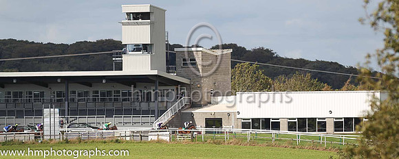 Empty grandstand at Downpatrick Race Course