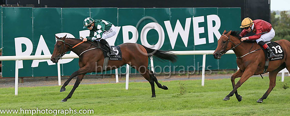 02and Perfect Match and Reserve 1 - ( 13 , Red, white hoops, yellow cap ) Trainer - J P Murtagh , Owner - Qatar Racing Limited and Newsells Park Stud Ltd