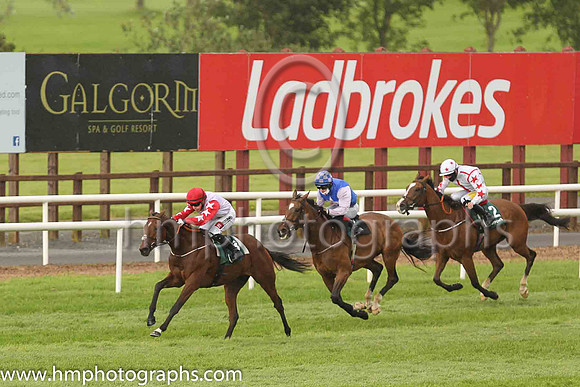01st Der Mc and L F Roche ( 13 , White ) Trainer - P A Fahy , Owner - IRE Asset Holding Limited