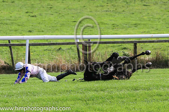 fell Alfred Wegener and C McNamara ( 5 , Pink, blue star ) Trainer - E McNamara , Owner - T Duggan  E McNamara