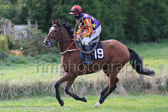 02nd VAUCELET (FR) and B O'Neill ( 19 , LIGHT BLUE,maroon star; light blue  maroon striped sleeves; light blue cap,maroon star ) Trainer: D.M. Christie,, Owner : S.J. Hegarty