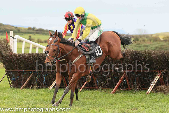 02nd VAUCELET (FR) and B O'Neill ( 19 , LIGHT BLUE,maroon star; light blue  maroon striped sleeves; light blue cap,maroon star ) Trainer: D.M. Christie,, Owner : S.J. Hegarty