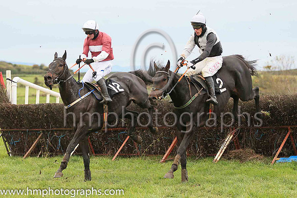 05th COOTHILL and Derek O'Connor ( 2 ,Antrim (H)- BLACK  WHITE QTD; black  white hlvd sleeves; white cap ) Trainer: Colin S. McKeever,, Owner : W.W. Dennison