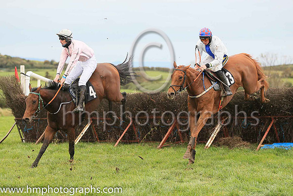 06th LASPARAS (FR) and J J Codd ( 13 ,Antrim (H)- WHITE,blue panel; white sleeves; blue  red check cap ) Trainer: Jamie A. Sloan,, Owner : Ferguson, Mrs J.K.