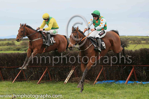 03rd PRESENTING JEREMY and R James ( 8 , EMERALD GREEN,orange spots; white sleeves,orange spots; emerald green cap ) Trainer: Donnchadh Doyle,, Owner : Syndicate Monbeg