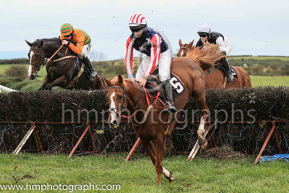 06th LISNAGREGGAN and N Gault ( 6 , DARK BLUE,white stars; red  white striped sleeves; red  white striped cap ) Trainer: John McConnell,, Owner : Gerard Rutledge