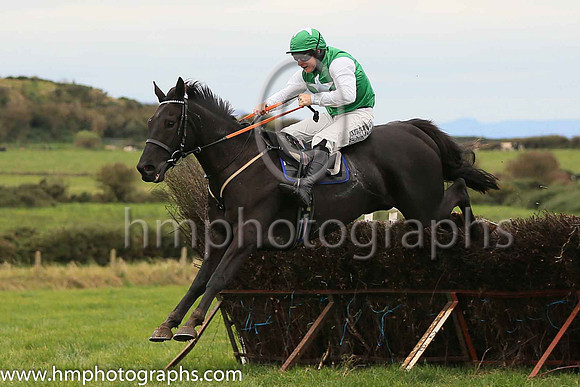 01st TEMPLEBREDIN and P A King ( 10 , EMERALD GREEN,white seams; emerald green sleeves; emerald green cap,white stars ) Trainer: Sam Curling,, Owner : Mary Teresa O'Brien