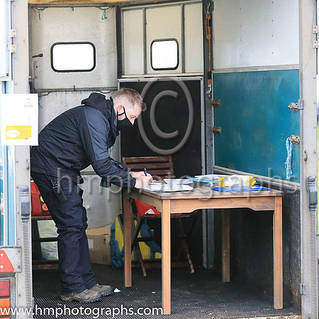 Point to Point administration in a horse box at Portrush P2P