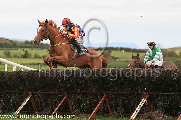 01st ASK D' MAN and B O'Neill ( 3 , LIGHT BLUE,maroon star; light blue  maroon striped sleeves; light blue cap,maroon star ) Trainer: D.M. Christie,, Owner : S.J. Hegarty
