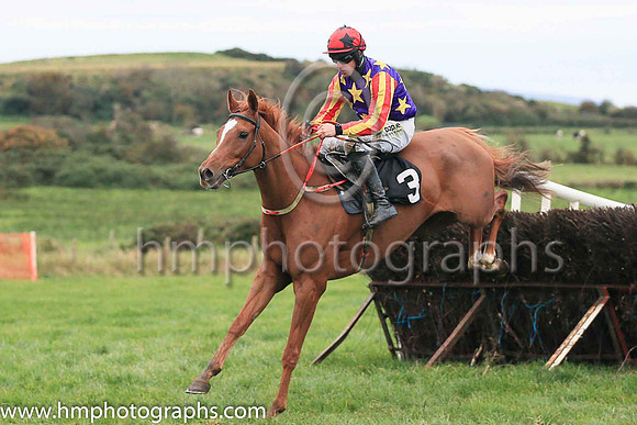 01st ASK D' MAN and B O'Neill ( 3 , LIGHT BLUE,maroon star; light blue  maroon striped sleeves; light blue cap,maroon star ) Trainer: D.M. Christie,, Owner : S.J. Hegarty