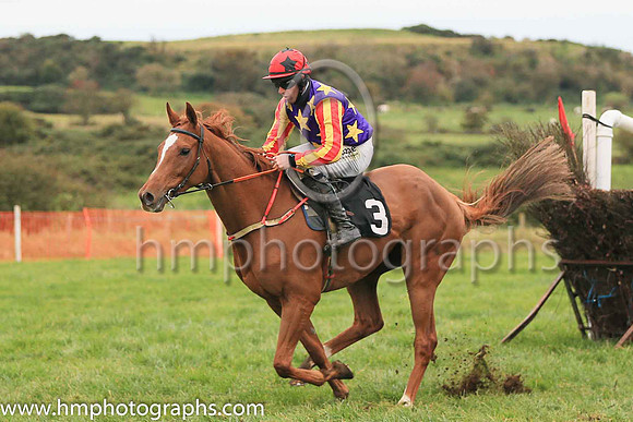 01st ASK D' MAN and B O'Neill ( 3 , LIGHT BLUE,maroon star; light blue  maroon striped sleeves; light blue cap,maroon star ) Trainer: D.M. Christie,, Owner : S.J. Hegarty
