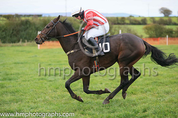 04th MARKET PARADE and D J McConville ( 10 , RED  WHITE STRIPES; red sleeves; white cap ) Trainer: Daire J. McConville,, Owner : Daire J. McConville