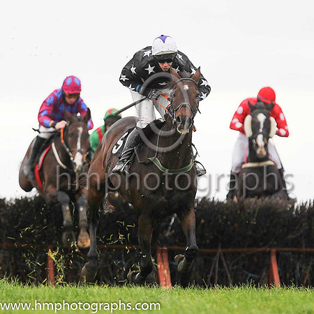 04th MOUNT BECKHAM and P G McGuigan ( 9 , BLACK,white stars; black sleeves,white stars; white cap,purple star ) Trainer: Clare L. Cannon,, Owner : Clare L. Cannon
