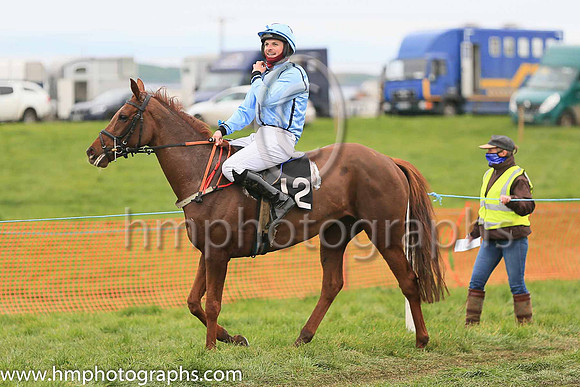1 WELL BRIEFED and B G Crawford ( 12 , LIGHT BLUE,navy seams; light blue sleeves; light blue cap,purple star ) Trainer: S.R.B. Crawford,, Owner : S.R.B. Crawford