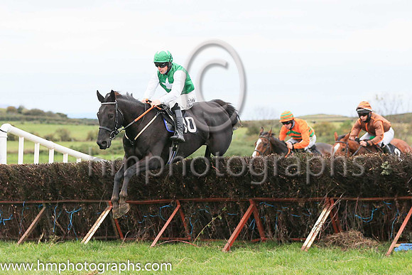 01st TEMPLEBREDIN and P A King ( 10 , EMERALD GREEN,white seams; emerald green sleeves; emerald green cap,white stars ) Trainer: Sam Curling,, Owner : Mary Teresa O'Brien