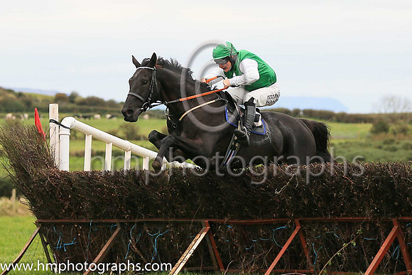01st TEMPLEBREDIN and P A King ( 10 , EMERALD GREEN,white seams; emerald green sleeves; emerald green cap,white stars ) Trainer: Sam Curling,, Owner : Mary Teresa O'Brien