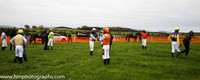 Riders in the parade ring at Portrush P2P
