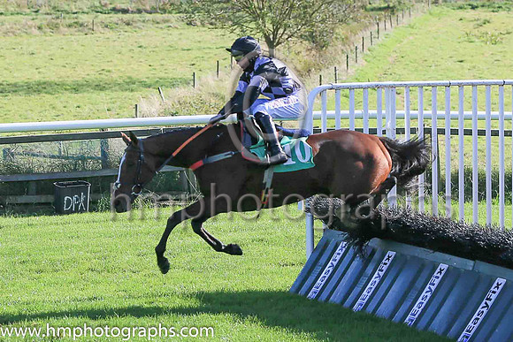 01st Laughing Trix and C D Maxwell ( 10 , blue and black diamonds ) Trainer - D A McLoughlin , Owner - Michael Joseph Doyle