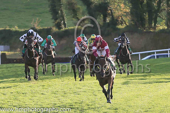 01st Flanking Maneuver and Mr F Maguire ( 2 , maroon, white star ) Trainer - N Meade , Owner - Gigginstown House Stud