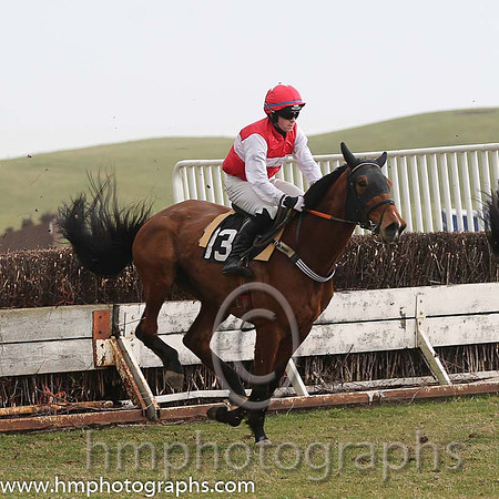 04th Our Seaside Lady ( 13 )  R Deegan - Trainer: Aidan Fitzgerald - red, white hoop