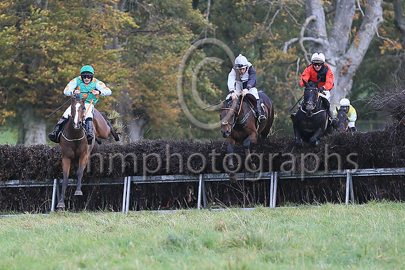01st GRINGO D'AUBRELLE (FR) and R James ( 23 , EMERALD GREEN,orange spots; white sleeves,orange spots; emerald green cap ) Trainer: Donnchadh Doyle,, Owner : Syndicate Monbeg
