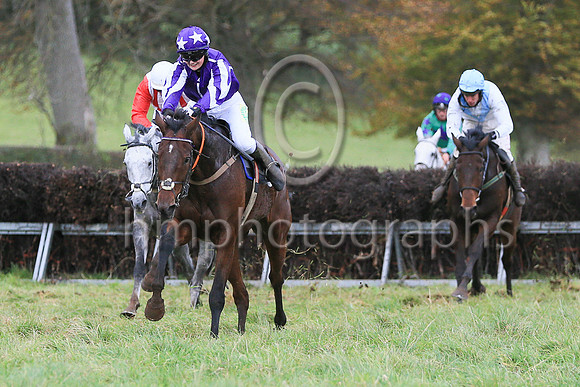 01st ONE FOR THE YARD (GB) and Miss Toni Quail ( 8 , PURPLE,white seams; purple  white striped sleeves; purple cap,white stars ) Trainer: Mary E. Doyle , Owner : Stables , Syndicate Baltimore